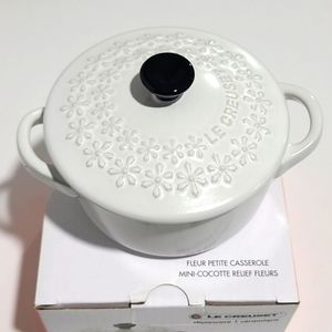 Le Creuset Fluer Mini Cocotte Limited Edition. New in box.